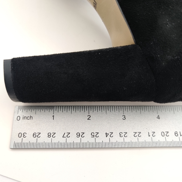 Adrienne Vittadini Nigel Black Suede Lace Up Heels 9.5 NWOB - Picture 9 of 11